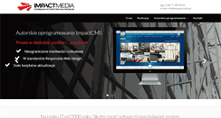 Desktop Screenshot of impactmedia.pl